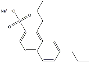 1,7-Dipropyl-2-naphthalenesulfonic acid sodium salt Structure