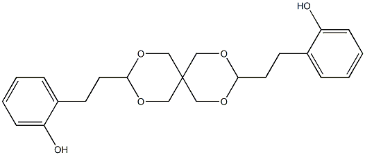 3,9-Bis[2-(hydroxyphenyl)ethyl]-2,4,8,10-tetraoxaspiro[5.5]undecane 구조식 이미지