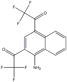 2,4-Bis(trifluoroacetyl)-1-naphtylamine 구조식 이미지