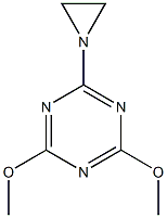 2-(Aziridin-1-yl)-4,6-dimethoxy-1,3,5-triazine 구조식 이미지