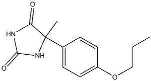 5-[p-(Propyloxy)phenyl]-5-methylhydantoin Structure