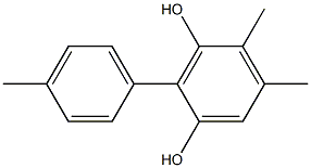 2-(4-Methylphenyl)-4,5-dimethylbenzene-1,3-diol Structure