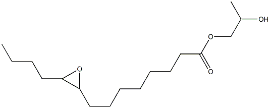 9,10-Epoxytetradecanoic acid 2-hydroxypropyl ester Structure