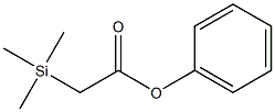 (Trimethylsilyl)acetic acid phenyl ester Structure