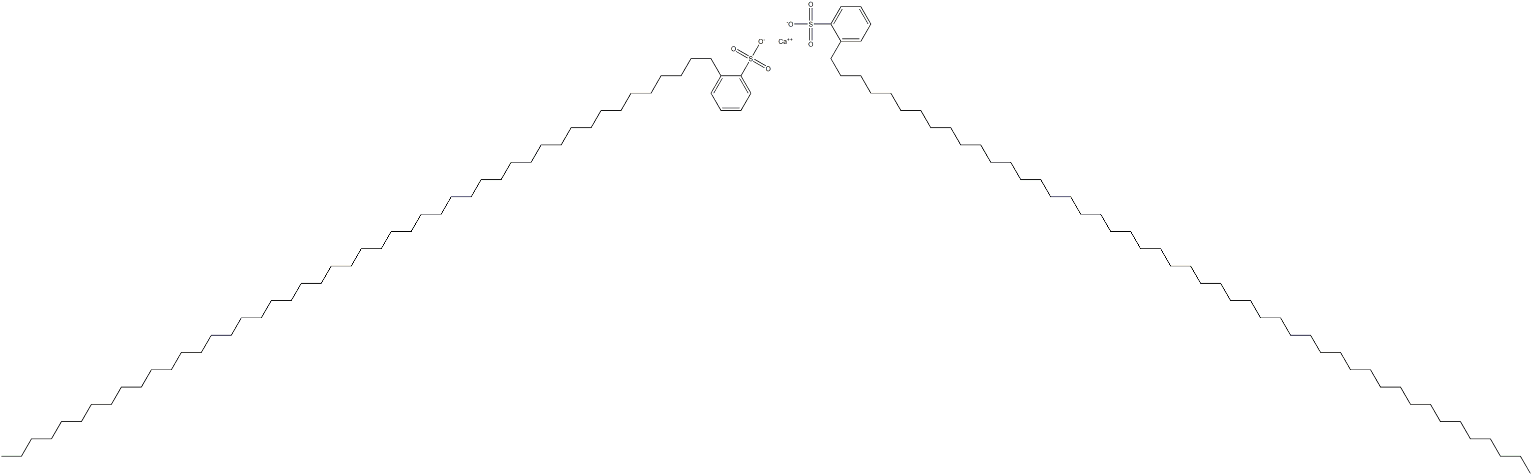 Bis[2-(octatetracontan-1-yl)benzenesulfonic acid]calcium salt Structure