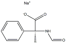 (+)-N-Formyl-2-phenyl-D-alanine sodium salt Structure