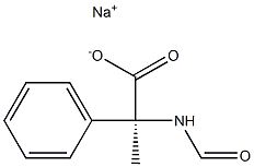 (+)-N-Formyl-2-phenyl-D-alanine sodium salt 구조식 이미지