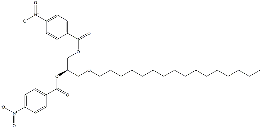 [R,(-)]-3-O-Hexadecyl-1-O,2-O-bis(p-nitrobenzoyl)-D-glycerol Structure