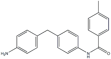 4-[4-[(4-Methylbenzoyl)amino]benzyl]aniline Structure