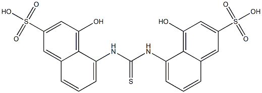 5,5'-Thioureylenebis(4-hydroxy-2-naphthalenesulfonic acid) Structure