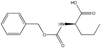 (2R)-2-(Benzyloxycarbonylamino)pentanoic acid Structure