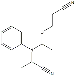 N-[1-(2-Cyanoethoxy)ethyl]-N-(1-cyanoethyl)aniline 구조식 이미지