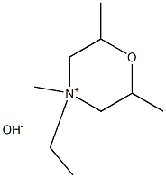 4-Ethyl-2,4,6-trimethylmorpholinium hydroxide 구조식 이미지