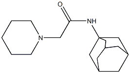 N-(Adamantan-1-yl)-2-piperidinoacetamide Structure