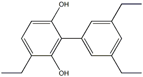 4-Ethyl-2-(3,5-diethylphenyl)benzene-1,3-diol 구조식 이미지