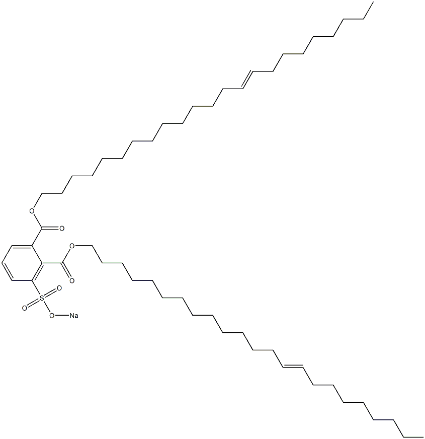 3-(Sodiosulfo)phthalic acid di(14-tricosenyl) ester 구조식 이미지