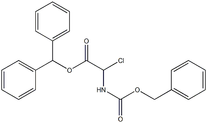 (Benzyloxycarbonylamino)chloroacetic acid diphenylmethyl ester 구조식 이미지