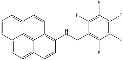 1-[(2,3,4,5,6-Pentafluorobenzyl)amino]pyrene Structure