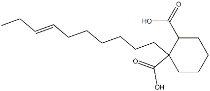 Cyclohexane-1,2-dicarboxylic acid hydrogen 1-(7-decenyl) ester Structure