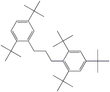 1-(2,4,6-Tri-tert-butylphenyl)-3-(2,5-di-tert-butylphenyl)propane 구조식 이미지