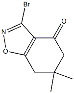 3-Bromo-4,5,6,7-tetrahydro-6,6-dimethyl-1,2-benzisoxazol-4-one Structure