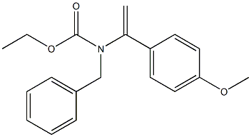 N-Benzyl-N-[1-(4-methoxyphenyl)vinyl]carbamic acid ethyl ester Structure