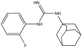 1-(1-Adamantyl)-3-(2-fluorophenyl)guanidine Structure