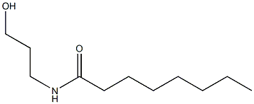 N-(3-Hydroxypropyl)octanamide 구조식 이미지