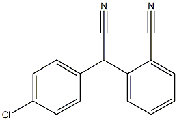 (2-Cyanophenyl)(4-chlorophenyl)acetonitrile Structure