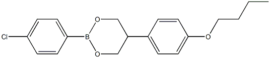 2-(4-Chlorophenyl)-5-(4-butoxyphenyl)-1,3,2-dioxaborinane Structure