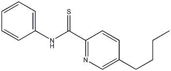 5-Butyl-N-phenyl-2-pyridinecarbothioamide Structure