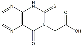 2-[(1,2,3,4-Tetrahydro-4-oxo-2-thioxopteridin)-3-yl]propionic acid Structure