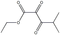 2,3-Dioxo-4-methylpentanoic acid ethyl ester 구조식 이미지