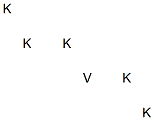 Vanadium pentapotassium Structure