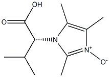 3-[(R)-1-Carboxy-2-methylpropyl]-2,4,5-trimethyl-3H-imidazole 1-oxide Structure