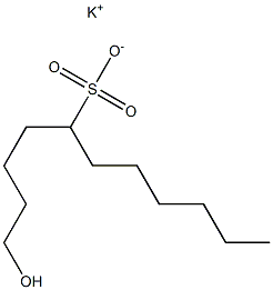1-Hydroxyundecane-5-sulfonic acid potassium salt 구조식 이미지