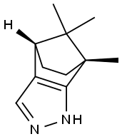 (1R,7S)-1,10,10-Trimethyl-3,4-diazatricyclo[5.2.1.02,6]decane-2(6),4-diene 구조식 이미지