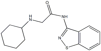 N-(1,2-Benzisothiazol-3-yl)-2-cyclohexylaminoacetamide 구조식 이미지