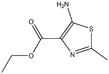 2-Methyl-5-aminothiazole-4-carboxylic acid ethyl ester Structure