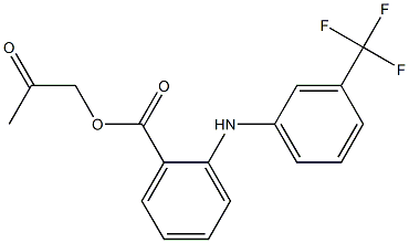 2-[(3-Trifluoromethylphenyl)amino]benzoic acid 2-oxopropyl ester Structure