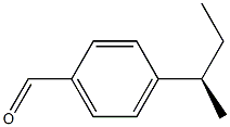 (-)-4-[(R)-sec-Butyl]benzaldehyde 구조식 이미지