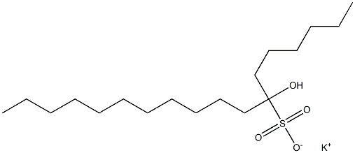 7-Hydroxyoctadecane-7-sulfonic acid potassium salt 구조식 이미지