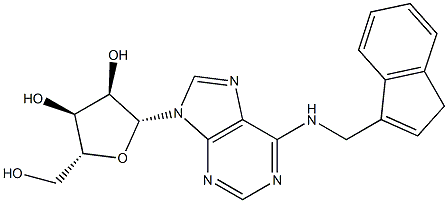 N-[(1H-Inden-3-yl)methyl]adenosine 구조식 이미지