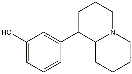 3-[(Octahydro-4H-quinolizin)-1-yl]phenol 구조식 이미지