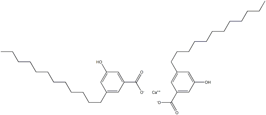 Bis(3-dodecyl-5-hydroxybenzoic acid)calcium salt Structure