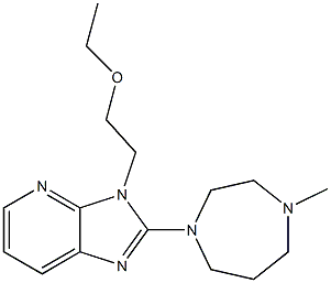 3-(2-Ethoxyethyl)-2-[(hexahydro-4-methyl-1H-1,4-diazepin)-1-yl]-3H-imidazo[4,5-b]pyridine Structure