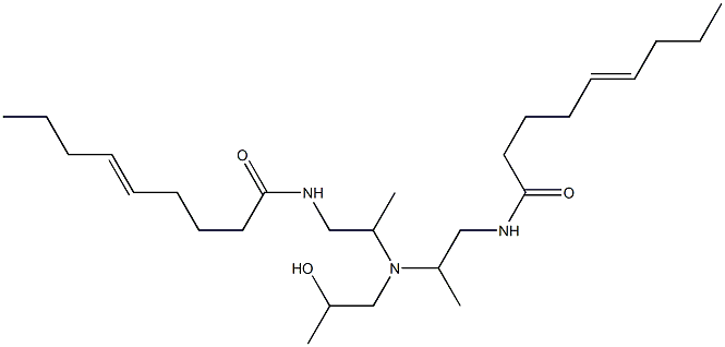 N,N'-[2-Hydroxypropyliminobis(2-methyl-2,1-ethanediyl)]bis(5-nonenamide) Structure