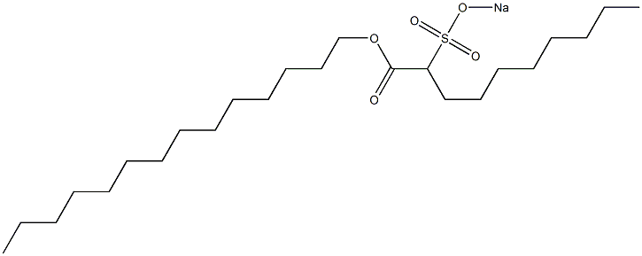 2-(Sodiosulfo)decanoic acid tetradecyl ester 구조식 이미지