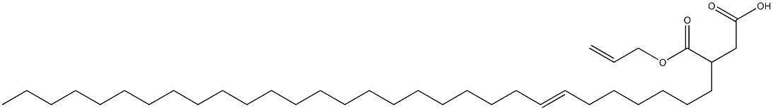 3-(7-Triacontenyl)succinic acid 1-hydrogen 4-allyl ester 구조식 이미지