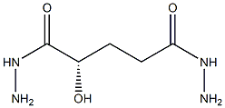 [S,(-)]-2-Hydroxyglutaric acid dihydrazide Structure